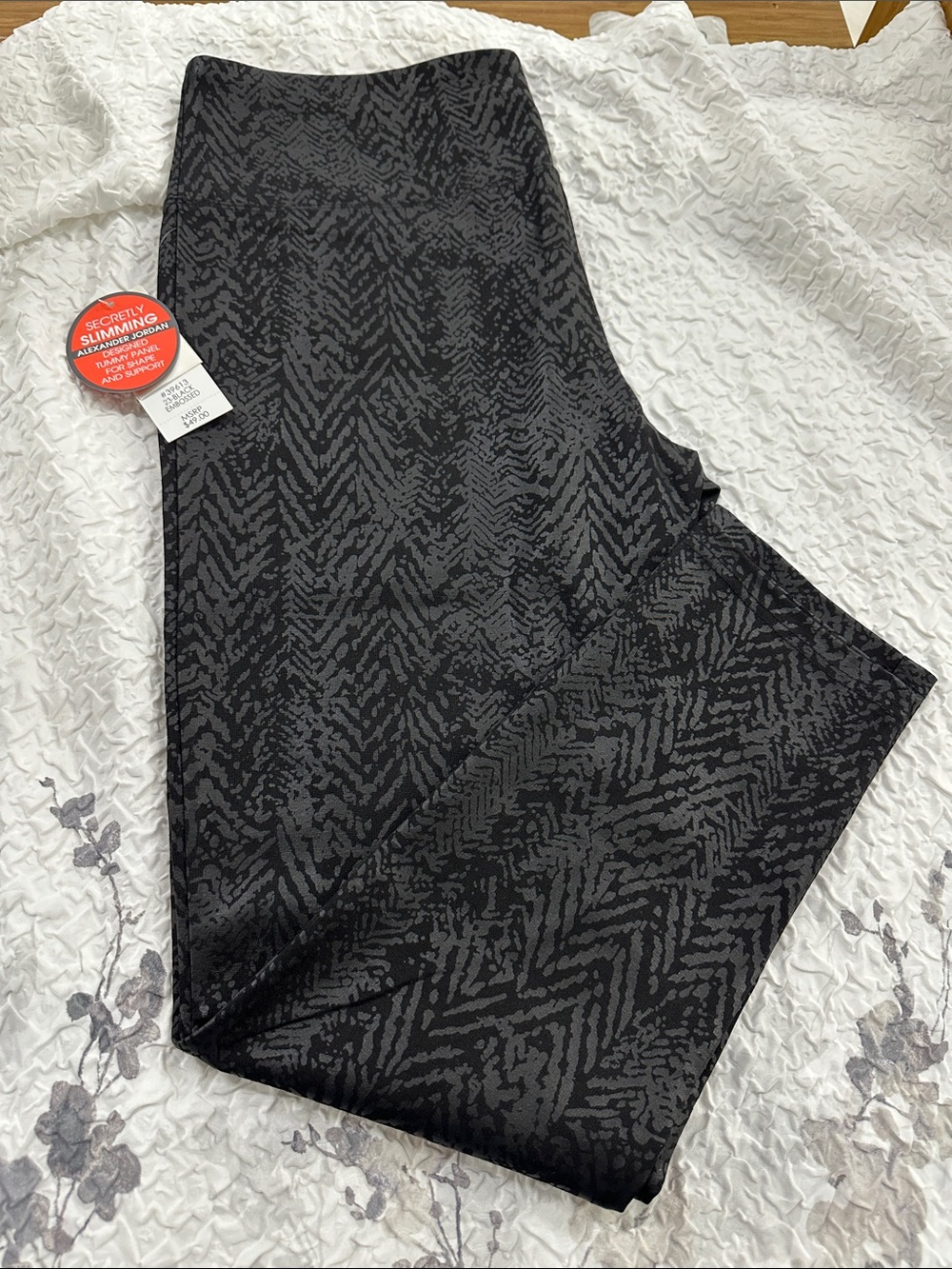 Alexander Jordan Black patterned Jeggings